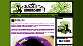 What Island-cats.com website looked like in 2020 (3 years ago)