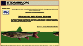 What Ittiofauna.org website looked like in 2020 (3 years ago)