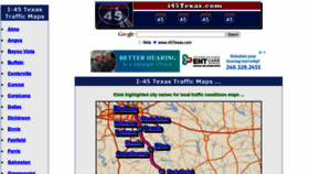 What I45texas.com website looked like in 2020 (5 years ago)