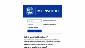 What Imfcourse.imf.org website looked like in 2020 (3 years ago)