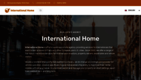 What International-home.net website looked like in 2020 (3 years ago)