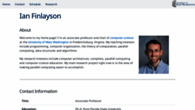 What Ianfinlayson.net website looked like in 2020 (3 years ago)