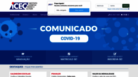 What Icec.edu.br website looked like in 2020 (3 years ago)