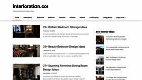 What Interioration.com website looked like in 2020 (3 years ago)