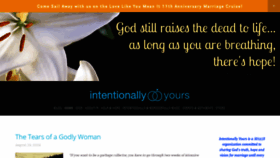 What Intentionallyyours.org website looked like in 2020 (5 years ago)