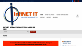 What Infinet-it.com website looked like in 2020 (3 years ago)