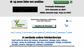 What Intolerance.com.br website looked like in 2020 (5 years ago)