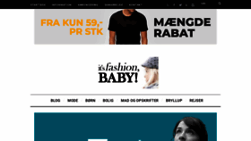 What Itsfashionbaby.dk website looked like in 2020 (3 years ago)