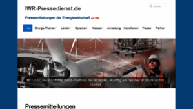 What Iwrpressedienst.de website looked like in 2020 (6 years ago)
