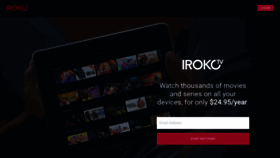 What Irokotv.com website looked like in 2020 (3 years ago)
