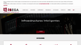 What Isega.es website looked like in 2020 (3 years ago)