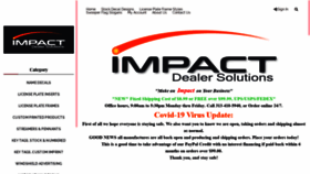 What Impactdealersolutions.com website looked like in 2020 (3 years ago)