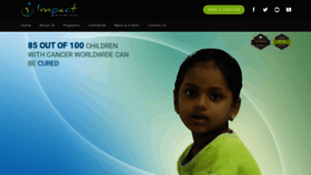What Impactchild.org website looked like in 2020 (3 years ago)