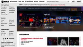 What Itch.io website looked like in 2020 (3 years ago)