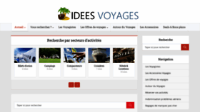 What Idees-voyages.fr website looked like in 2020 (3 years ago)