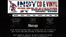 What Indycdandvinyl.com website looked like in 2020 (3 years ago)