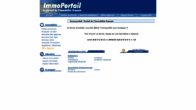 What Immoportail.com website looked like in 2020 (3 years ago)