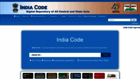 What Indiacode.nic.in website looked like in 2020 (3 years ago)