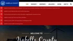 What Isabellacounty.org website looked like in 2020 (3 years ago)