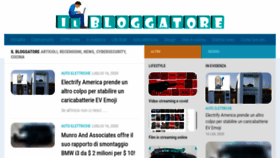 What Ilbloggatore.com website looked like in 2020 (3 years ago)