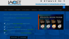 What Iacet.org website looked like in 2020 (3 years ago)