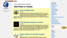 What Itpedia.nl website looked like in 2020 (5 years ago)