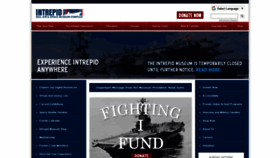 What Intrepidmuseum.org website looked like in 2020 (3 years ago)