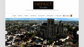What Impact-immobilier18.fr website looked like in 2020 (3 years ago)