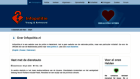 What Infopolitie.nl website looked like in 2020 (3 years ago)