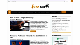 What Infobuzzy.com website looked like in 2020 (3 years ago)