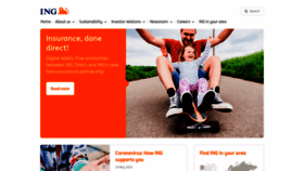 What Ing.com website looked like in 2020 (4 years ago)