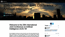 What Ijcai-16.org website looked like in 2020 (3 years ago)