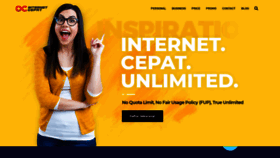What Internetcepat.id website looked like in 2020 (3 years ago)