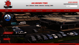 What Ianbrowntyres.co.uk website looked like in 2020 (3 years ago)