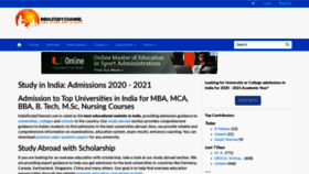 What Indiastudychannel.com website looked like in 2020 (3 years ago)