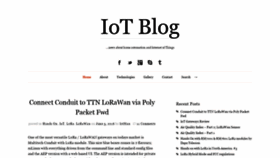 What Iotblog.org website looked like in 2020 (3 years ago)