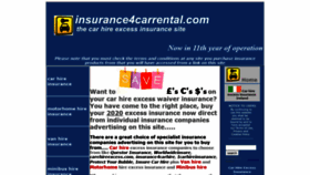 What Insurance4carrental.com website looked like in 2020 (3 years ago)
