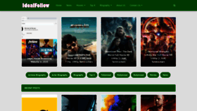 What Idealfollow.in website looked like in 2020 (5 years ago)
