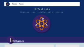 What Intelligencetest.com website looked like in 2020 (3 years ago)