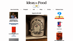 What Ideasinfood.com website looked like in 2020 (3 years ago)