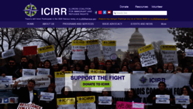 What Icirr.org website looked like in 2020 (3 years ago)