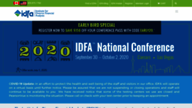 What Institutedfa.com website looked like in 2020 (3 years ago)