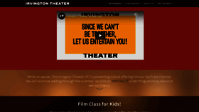 What Irvingtontheater.com website looked like in 2020 (3 years ago)