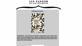 What Iansansom.net website looked like in 2020 (3 years ago)