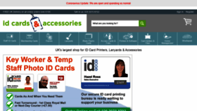 What Idcardsandaccessories.co.uk website looked like in 2020 (3 years ago)