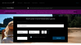 What Insurance.airnewzealand.co.nz website looked like in 2020 (3 years ago)