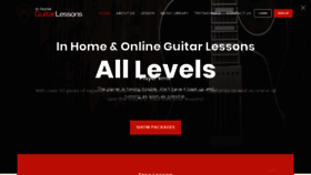What Inhomeguitarlessons.com website looked like in 2020 (3 years ago)