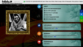 What Indira-gandhi.tributes.in website looked like in 2020 (3 years ago)