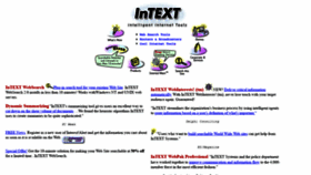 What Intext.com website looked like in 2020 (3 years ago)
