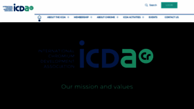 What Icdacr.com website looked like in 2020 (3 years ago)